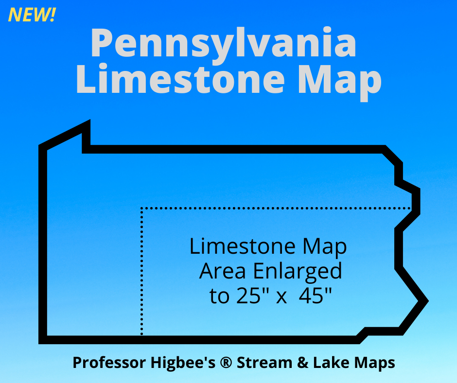 Limestone Stream Map of Pennsylvania